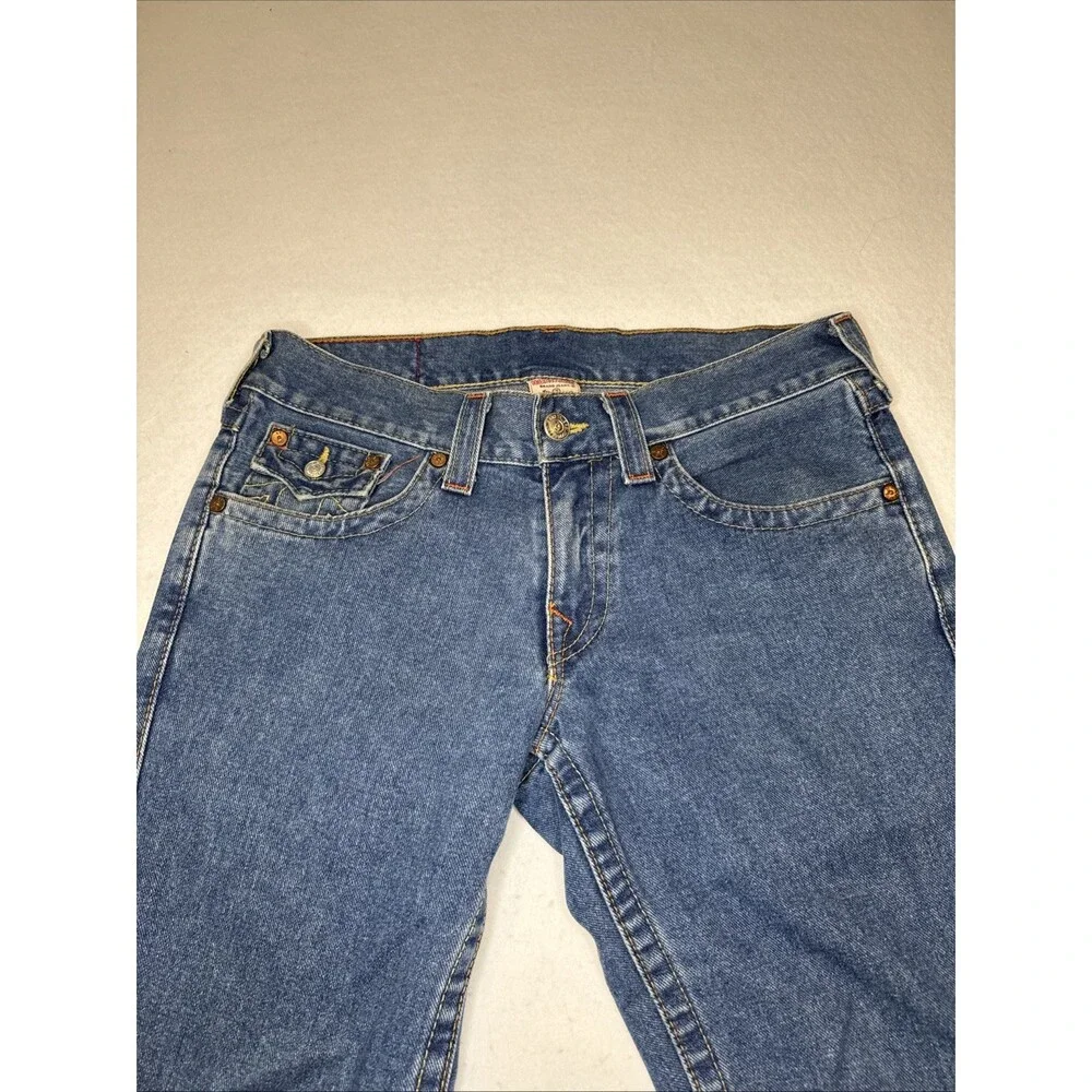 Vintage True Religion Joey Flare Jeans Men’s Cutoff USA Bootcut Stretch Size 31